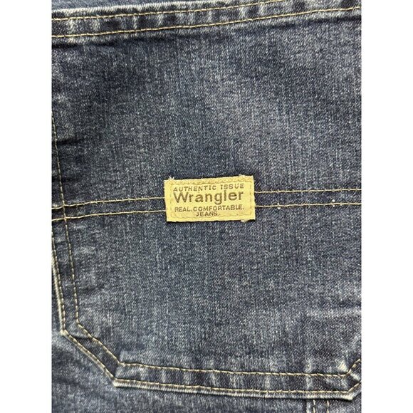 Wrangler Men's 36X34 Blue Denim Flannel-Lined Carpenter Jeans Authentic Issue - Picture 4 of 7